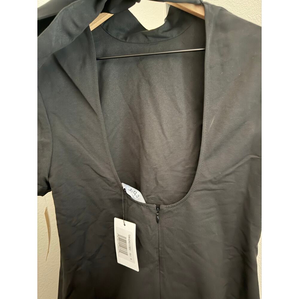 $297 New O.P.T black Elowen cotton dress sz M - Picture 9 of 11
